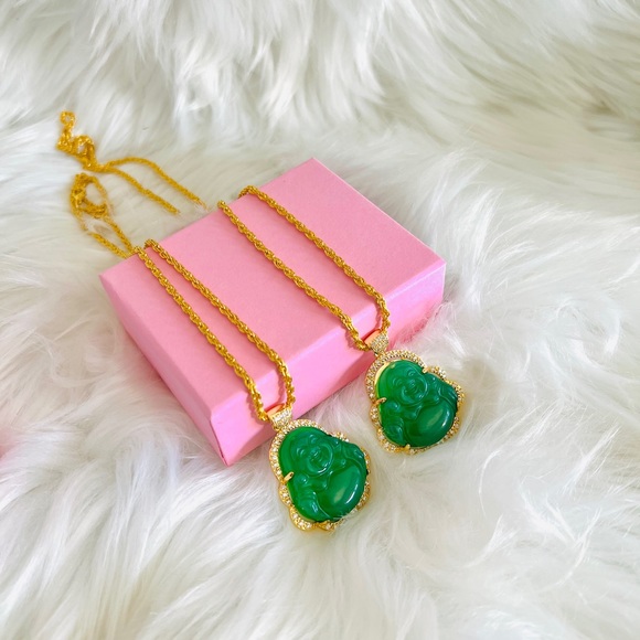 Laughing Jade Buddha - Picture 3 of 5